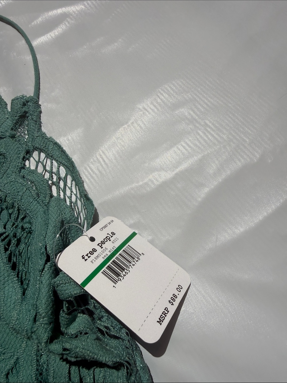 Free People Sage Crochet Bodice Midi Dress - Picture 2 of 4
